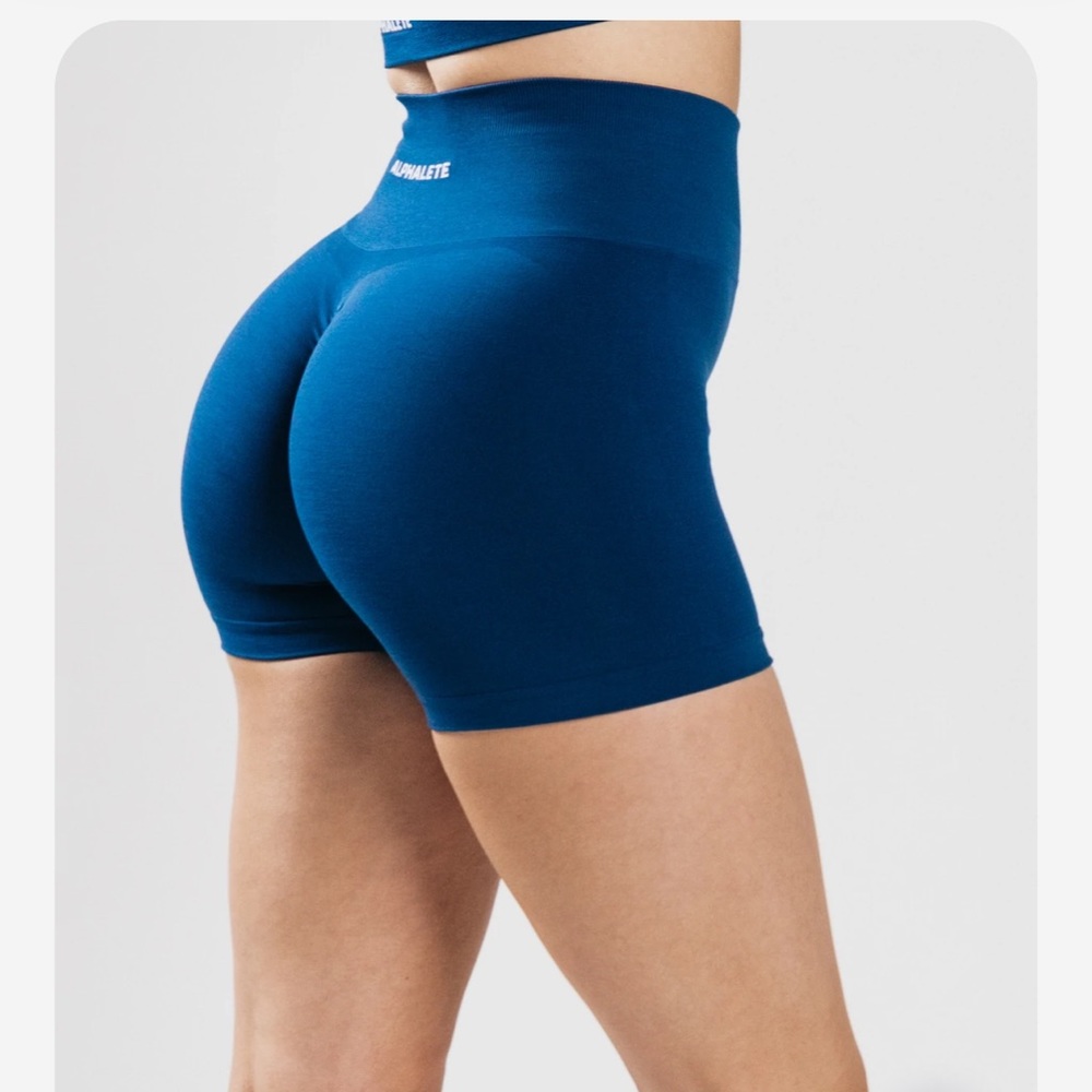 SOLD ALPHALETE AMPLIFY SHORTS IN VICTORY BLUE💙